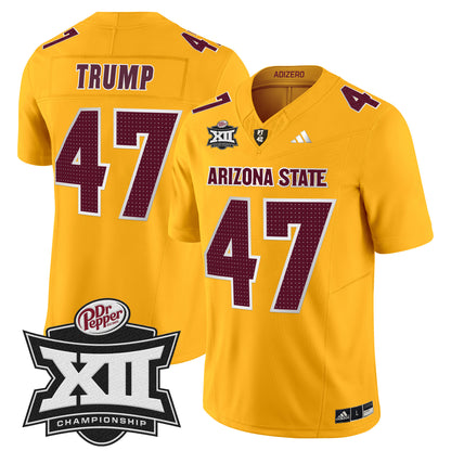 Sun Devils 2024 Big 12 Championship Patch Vapor Limited Jersey V2 - All Stitched