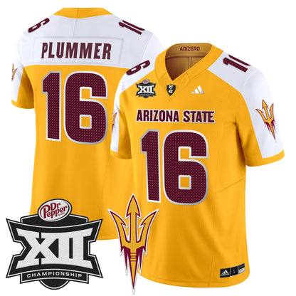 Sun Devils 2024 Big 12 Championship Patch Vapor Limited Jersey V2 - All Stitched