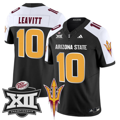 Sun Devils 2024 Big 12 Championship Patch Vapor Limited Jersey V2 - All Stitched