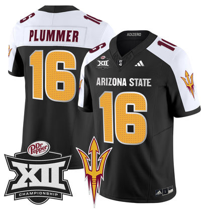 Sun Devils 2024 Big 12 Championship Patch Vapor Limited Jersey V2 - All Stitched