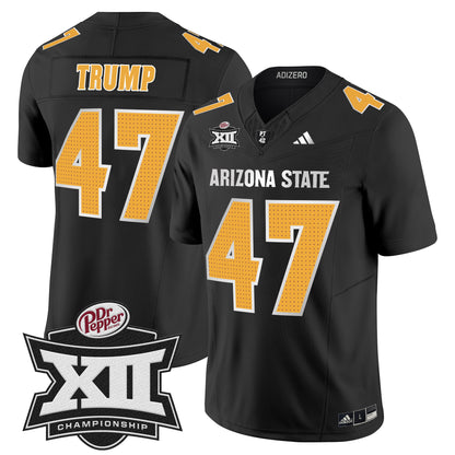 Sun Devils 2024 Big 12 Championship Patch Vapor Limited Jersey V2 - All Stitched