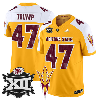 Sun Devils 2024 Big 12 Championship Patch Vapor Limited Jersey V2 - All Stitched