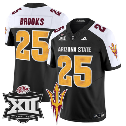 Sun Devils 2024 Big 12 Championship Patch Vapor Limited Jersey V2 - All Stitched