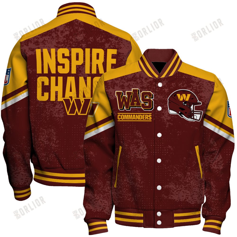 Washington Commanders Football Team 2024 - 25 Immortal Style Unisex Varsity Jacket