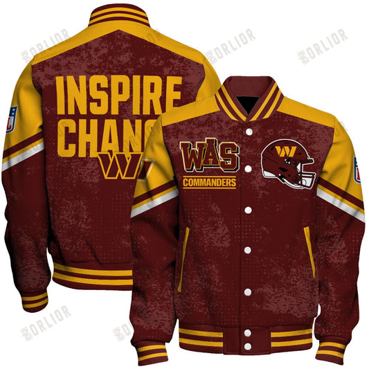 Washington Commanders Football Team 2024 - 25 Immortal Style Unisex Varsity Jacket