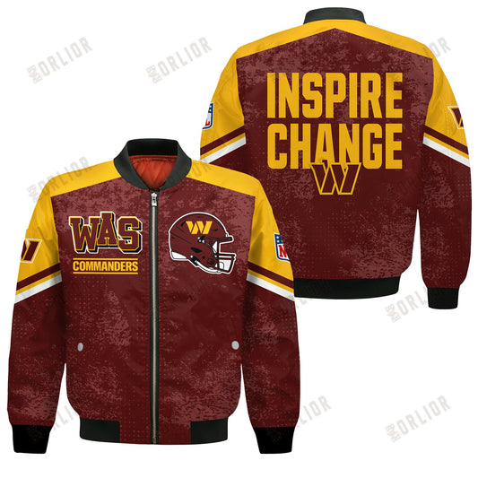 Washington Commanders Football Team 2024 - 25 Immortal Style Bomber Jacket