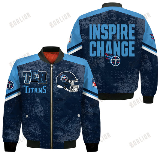 Tennessee Titans Football Team 2024 - 25 Immortal Style Bomber Jacket