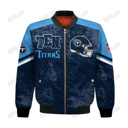Tennessee Titans Football Team 2024 - 25 Immortal Style Bomber Jacket