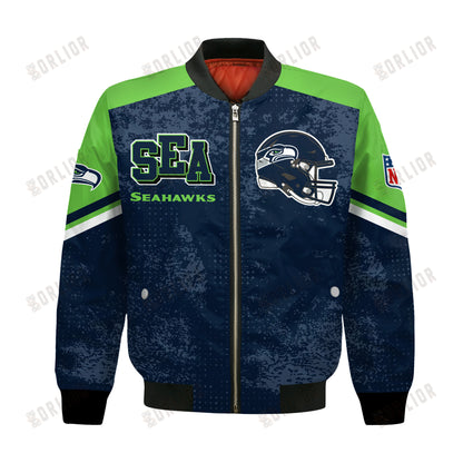 Seattle Seahawks Football Team 2024 - 25 Immortal Style Bomber Jacket