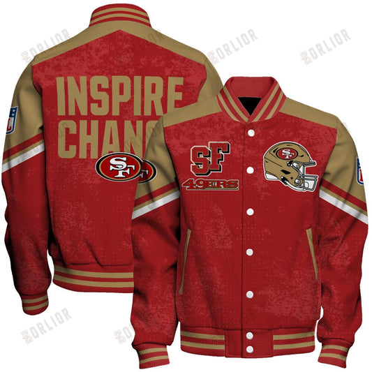San Francisco 49ers Football Team 2024 - 25 Immortal Style Unisex Varsity Jacket