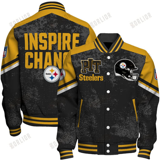 Pittsburgh Steelers Football Team 2024 - 25 Immortal Style Unisex Varsity Jacket