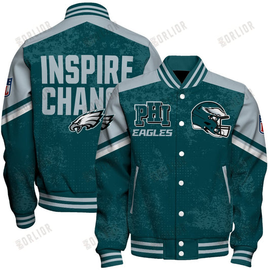 Philadelphia Eagles Football Team 2024 - 25 Immortal Style Unisex Varsity Jacket