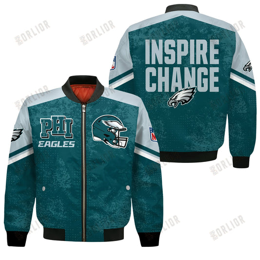 Philadelphia Eagles Football Team 2024 - 25 Immortal Style Bomber Jacket