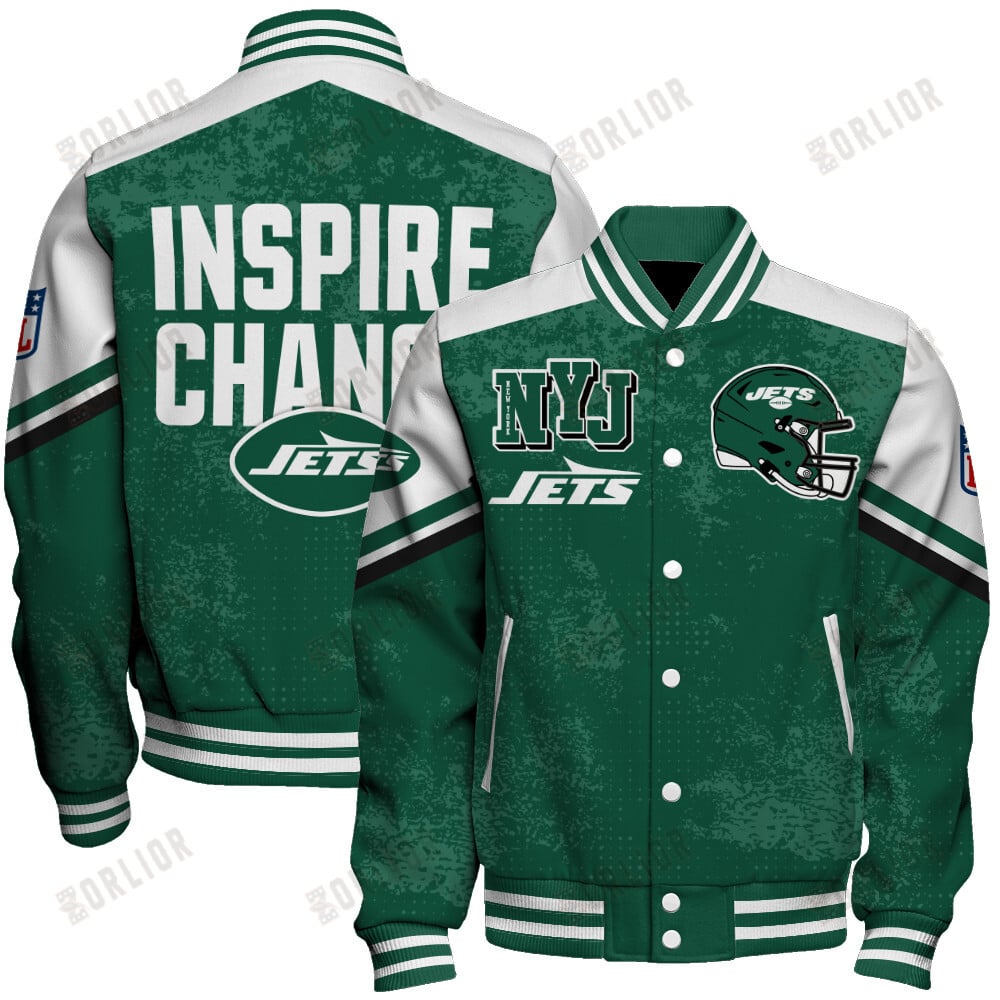 New York Jets Football Team 2024 - 25 Immortal Style Unisex Varsity Jacket
