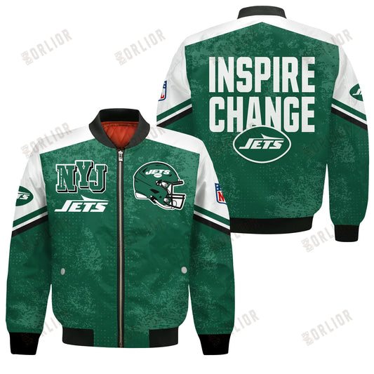 New York Jets Football Team 2024 - 25 Immortal Style Bomber Jacket