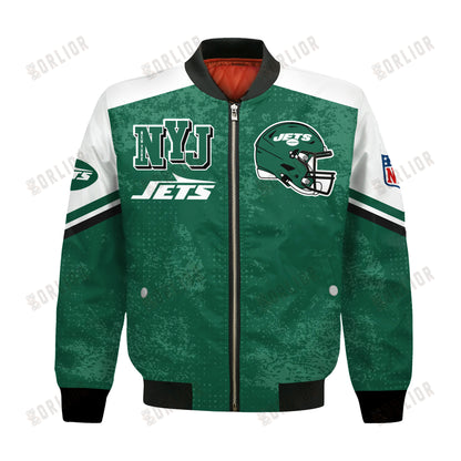 New York Jets Football Team 2024 - 25 Immortal Style Bomber Jacket