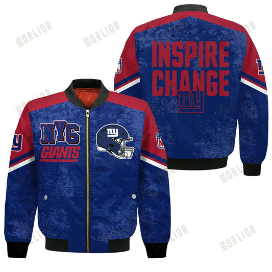 New York Giants Football Team 2024 - 25 Immortal Style Bomber Jacket