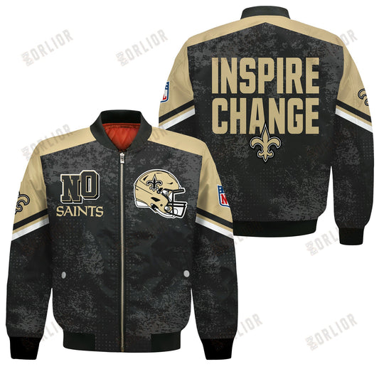 New Orleans Saints Football Team 2024 - 25 Immortal Style Bomber Jacket