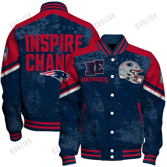 New England Patriots Football Team 2024 - 25 Immortal Style Unisex Varsity Jacket