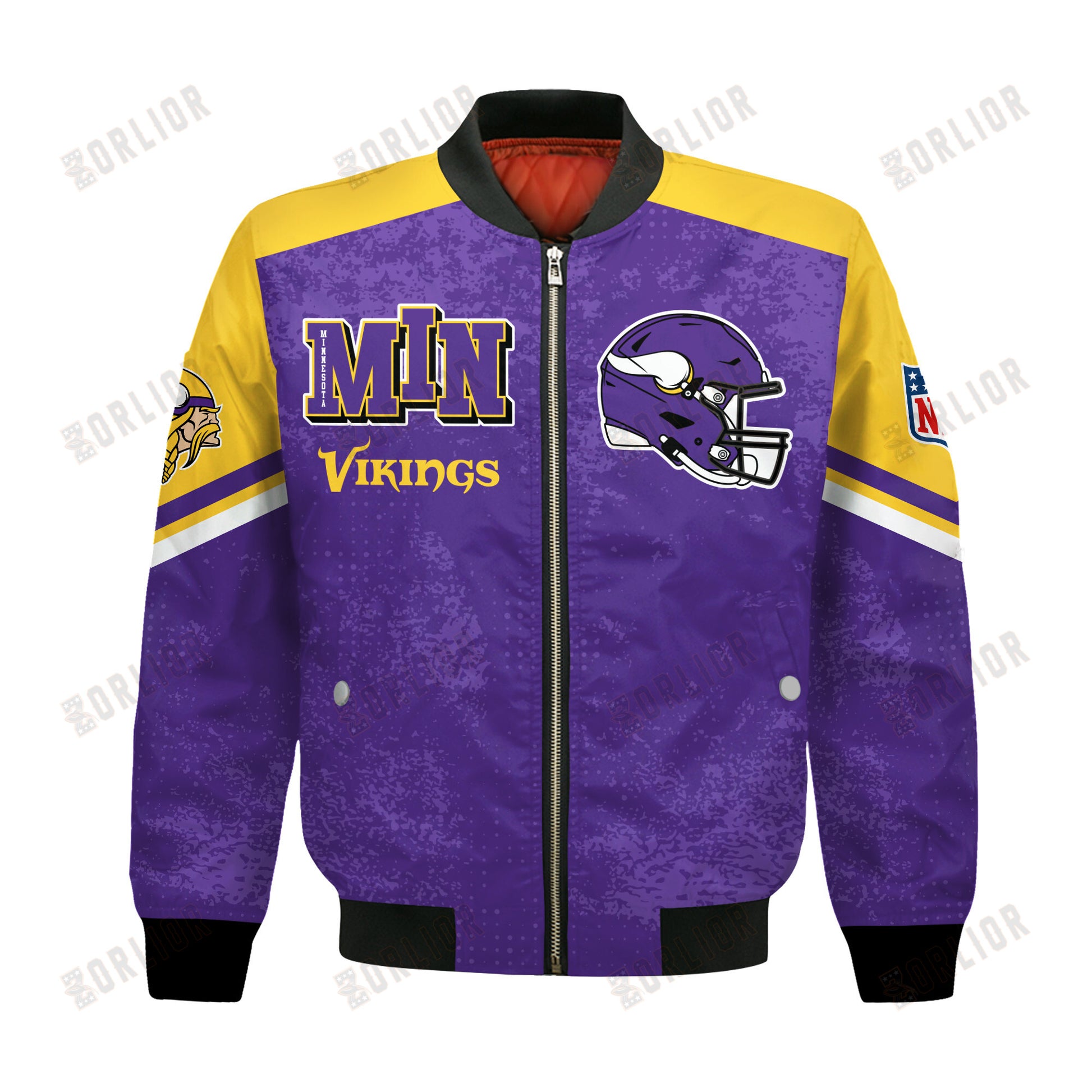 Minnesota Vikings Football Team 2024 - 25 Immortal Style Bomber Jacket