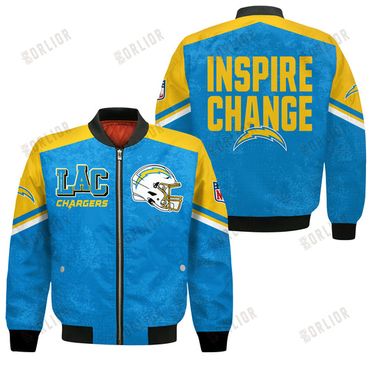 Los Angeles Chargers Football Team 2024 - 25 Immortal Style Bomber Jacket