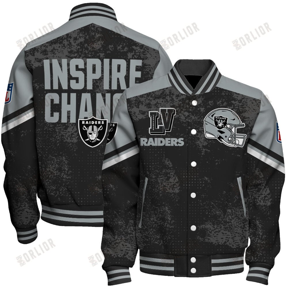 Las Vegas Raiders Football Team 2024 - 25 Immortal Style Unisex Varsity Jacket
