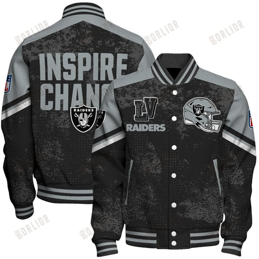 Las Vegas Raiders Football Team 2024 - 25 Immortal Style Unisex Varsity Jacket