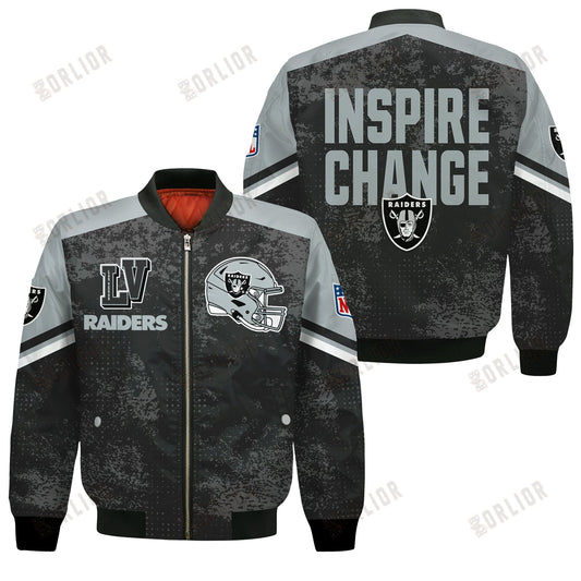 Las Vegas Raiders Football Team 2024 - 25 Immortal Style Bomber Jacket