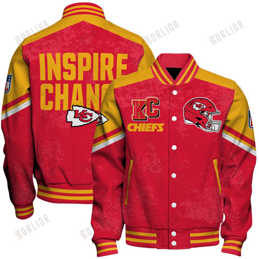 Kansas City Chiefs Football Team 2024 - 25 Immortal Style Unisex Varsity Jacket
