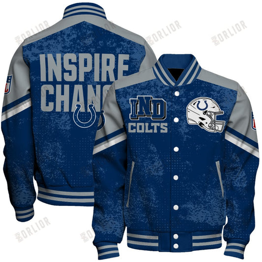 Indianapolis Colts Football Team 2024 - 25 Immortal Style Unisex Varsity Jacket
