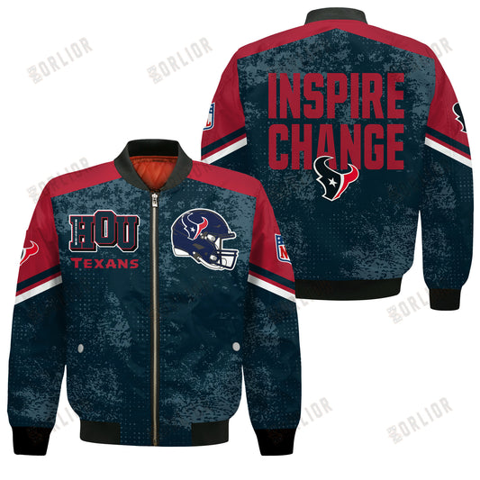 Houston Texans Football Team 2024 - 25 Immortal Style Bomber Jacket