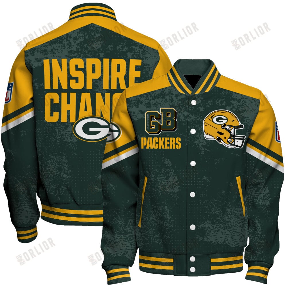 Green Bay Packers Football Team 2024 - 25 Immortal Style Unisex Varsity Jacket