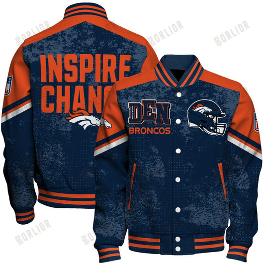 Denver Broncos Football Team 2024 - 25 Immortal Style Unisex Varsity Jacket