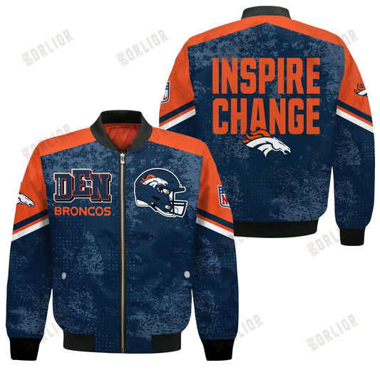 Denver Broncos Football Team 2024 - 25 Immortal Style Bomber Jacket