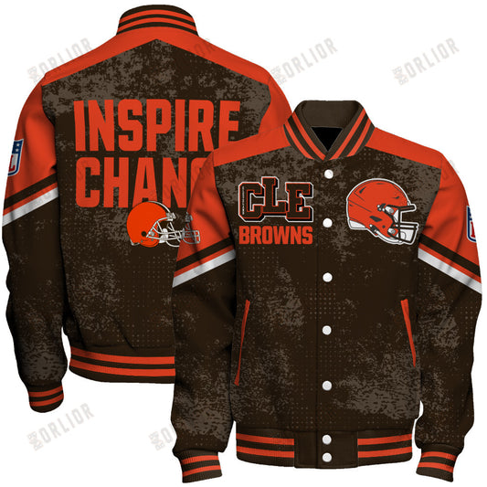 Cleveland Browns Football Team 2024 - 25 Immortal Style Unisex Varsity Jacket