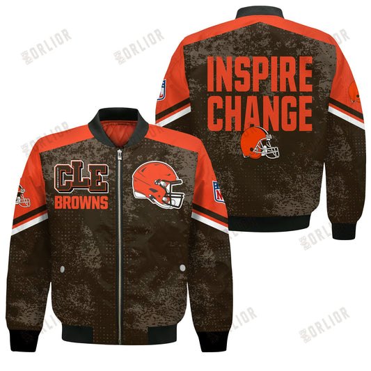 Cleveland Browns Football Team 2024 - 25 Immortal Style Bomber Jacket