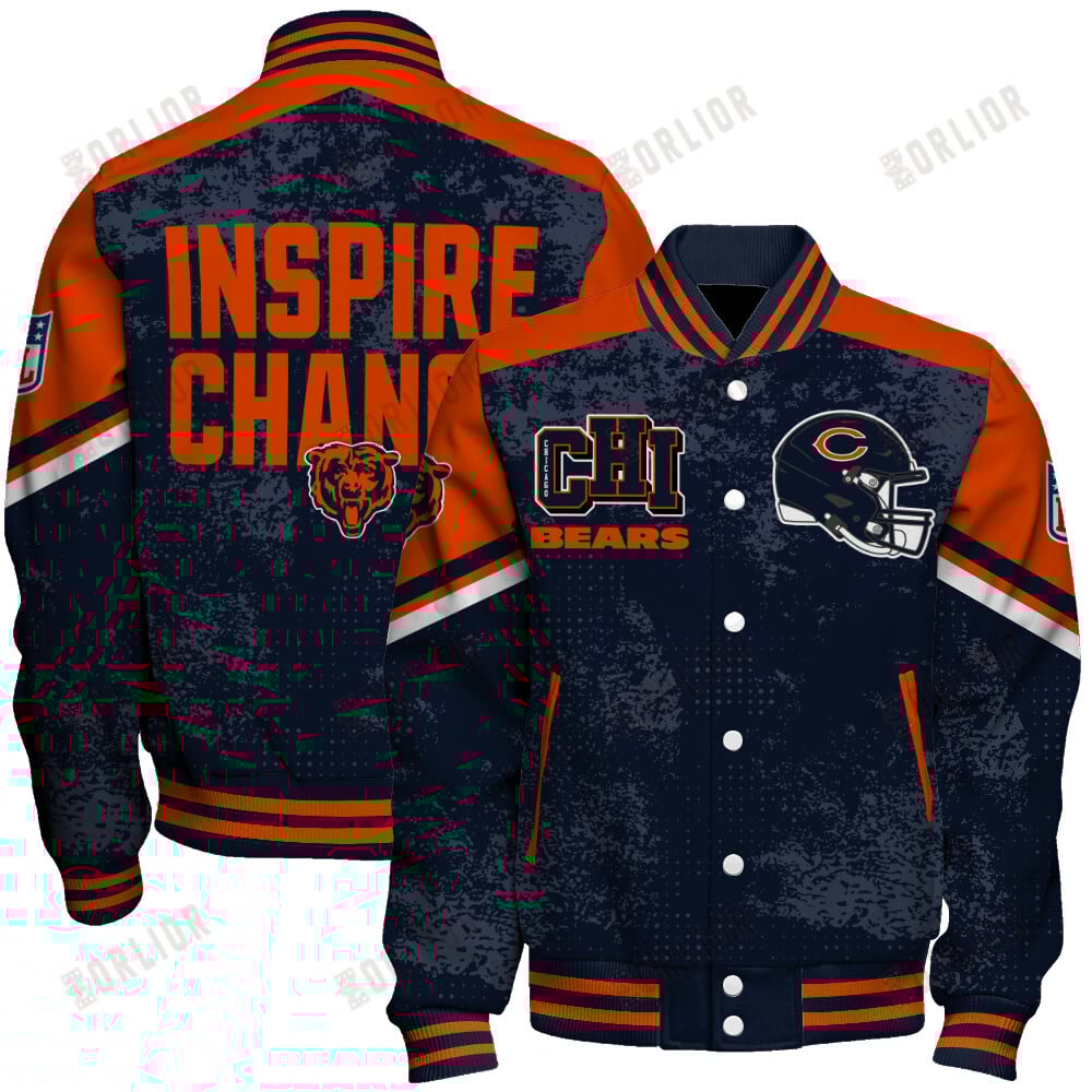 Chicago Bears Football Team 2024 - 25 Immortal Style Unisex Varsity Jacket