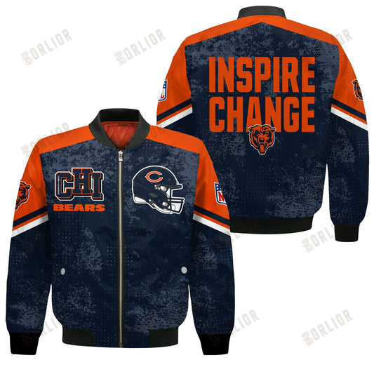 Chicago Bears Football Team 2024 - 25 Immortal Style Bomber Jacket