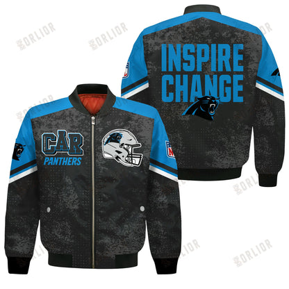 Carolina Panthers Football Team 2024 - 25 Immortal Style Bomber Jacket