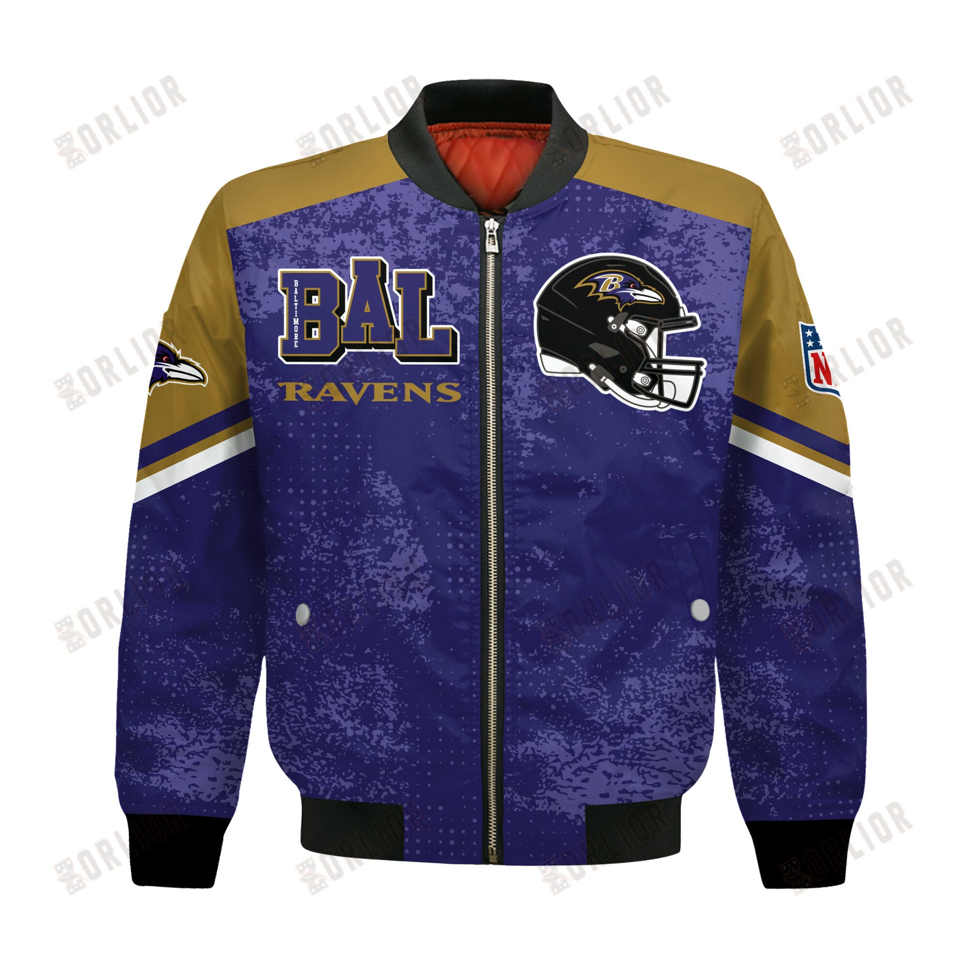 Baltimore Ravens Football Team 2024 - 25 Immortal Style Bomber Jacket