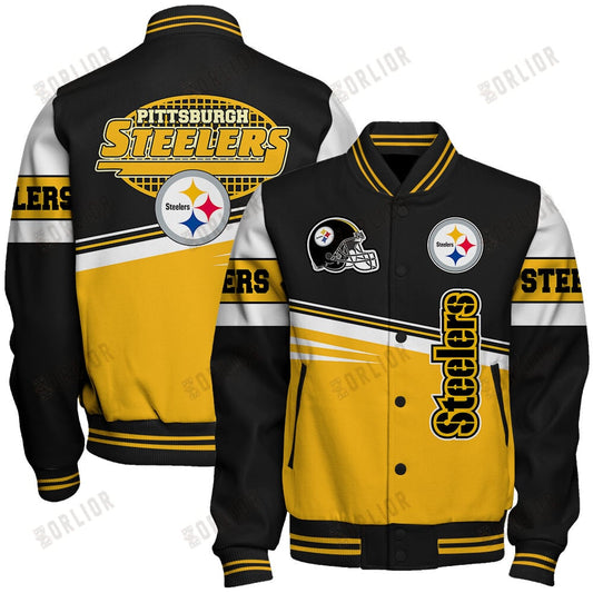 Pittsburgh Steelers Football Team 2024 - 25 Second Family Unisex Varsity Jacket