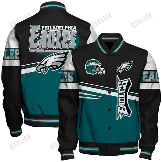 Philadelphia Eagles Football Team 2024 - 25 Second Family Unisex Varsity Jacket
