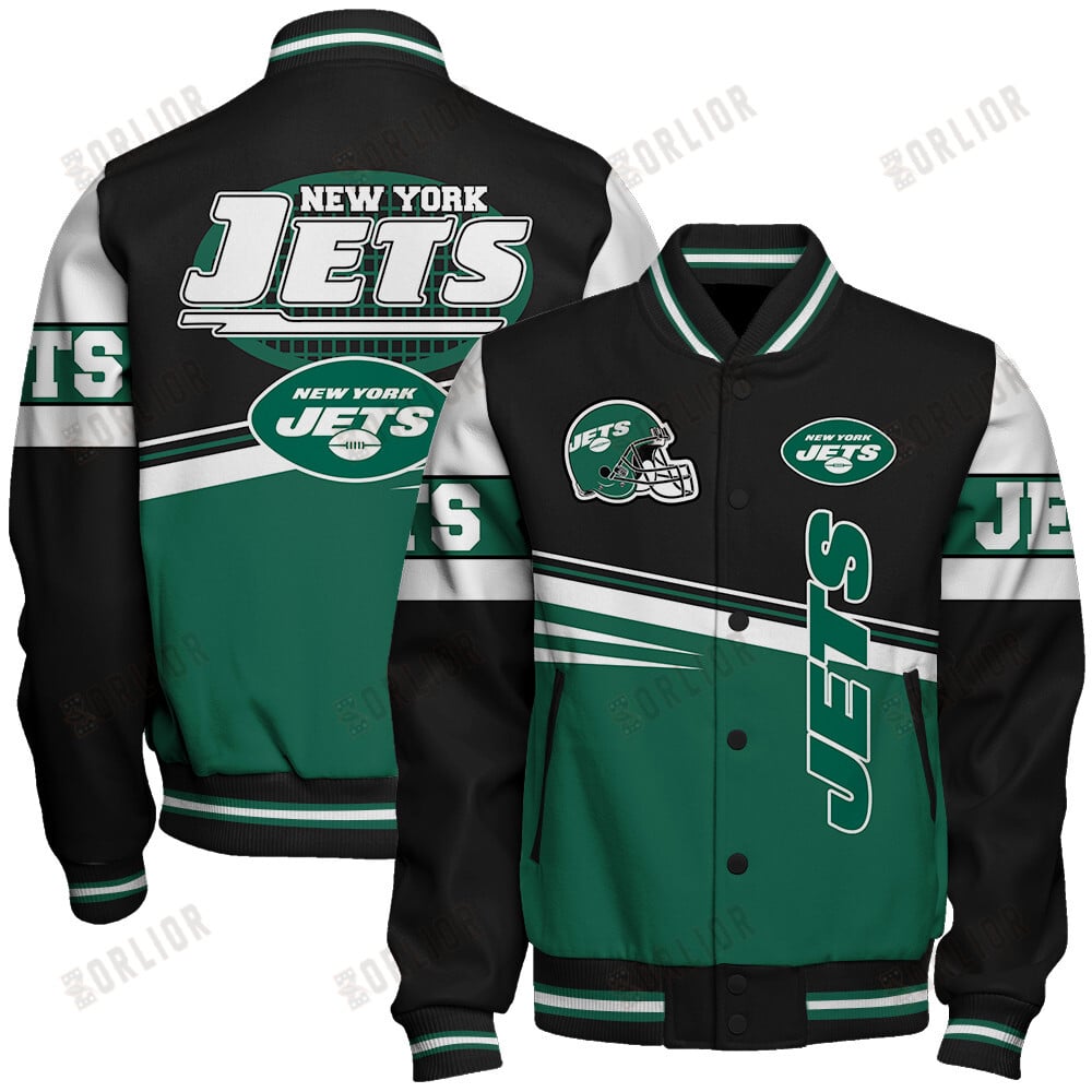 New York Jets Football Team 2024 - 25 Second Family Unisex Varsity Jacket