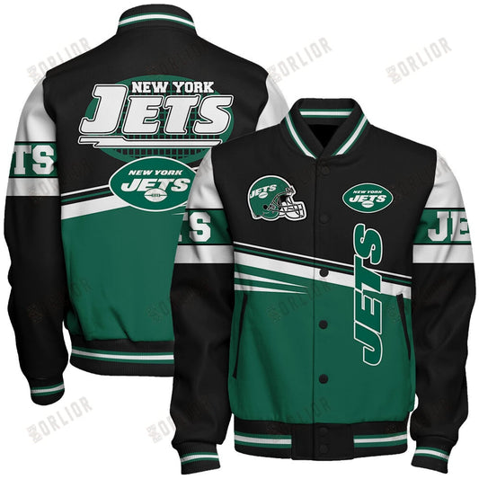 New York Jets Football Team 2024 - 25 Second Family Unisex Varsity Jacket