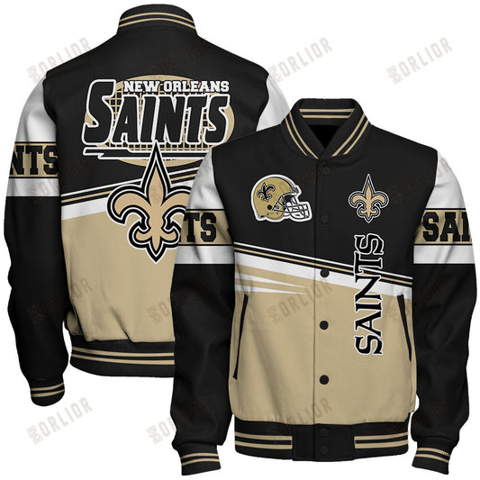 New Orleans Saints Football Team 2024 - 25 Second Family Unisex Varsity Jacket