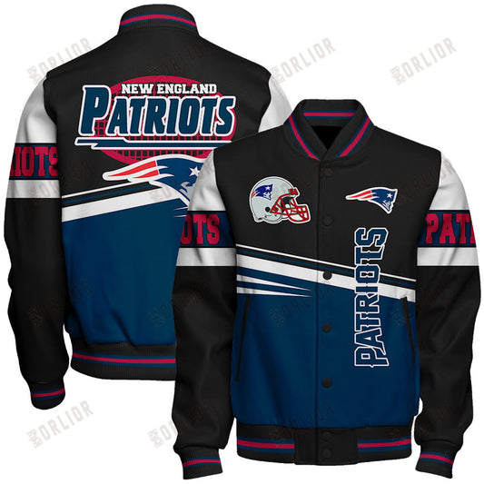 New England Patriots Football Team 2024 - 25 Second Family Unisex Varsity Jacket