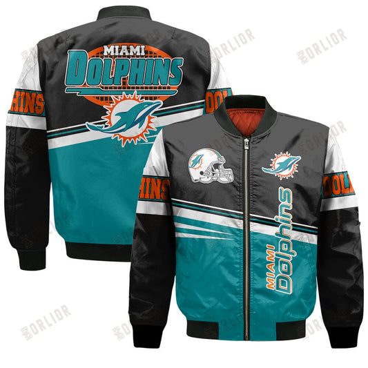 Miami Dolphins Football Team 2024 - 25 Second Family Bomber Jacket