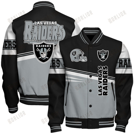Las Vegas Raiders Football Team 2024 - 25 Second Family Unisex Varsity Jacket