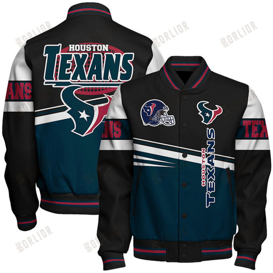 Houston Texans Football Team 2024 - 25 Second Family Unisex Varsity Jacket