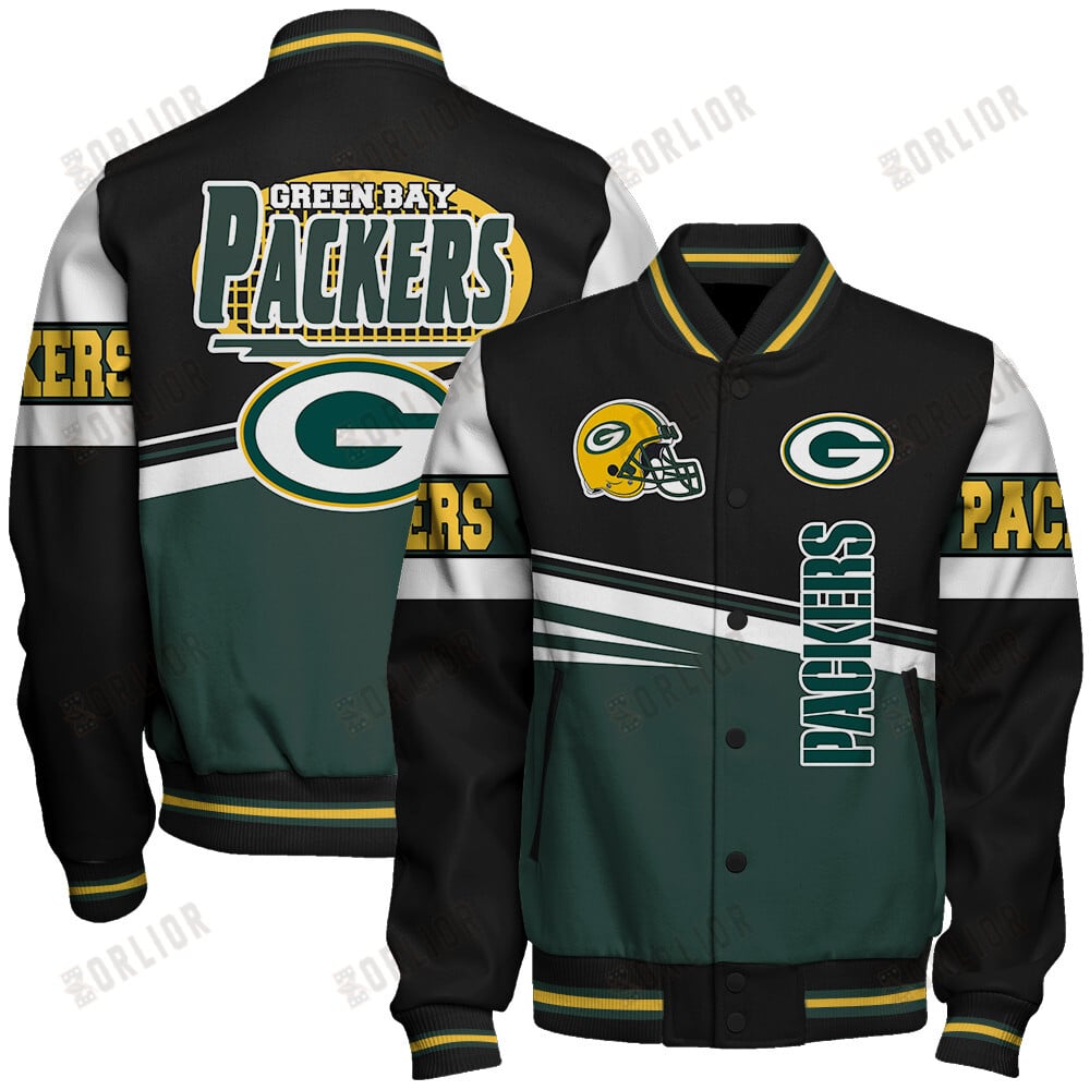 Green Bay Packers Football Team 2024 - 25 Second Family Unisex Varsity Jacket